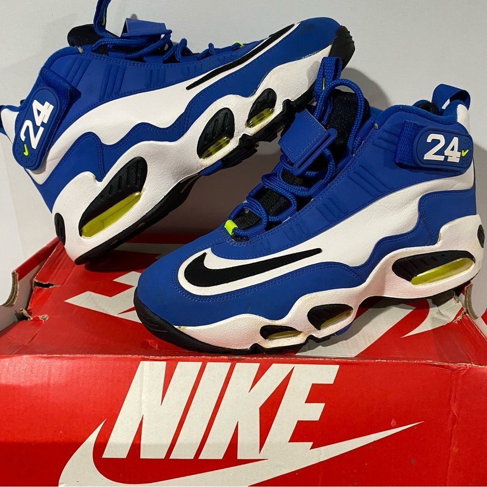 Nike Air Griffey Max 1 Volt Varsity Blue Sneakers Size 9 
(2016)